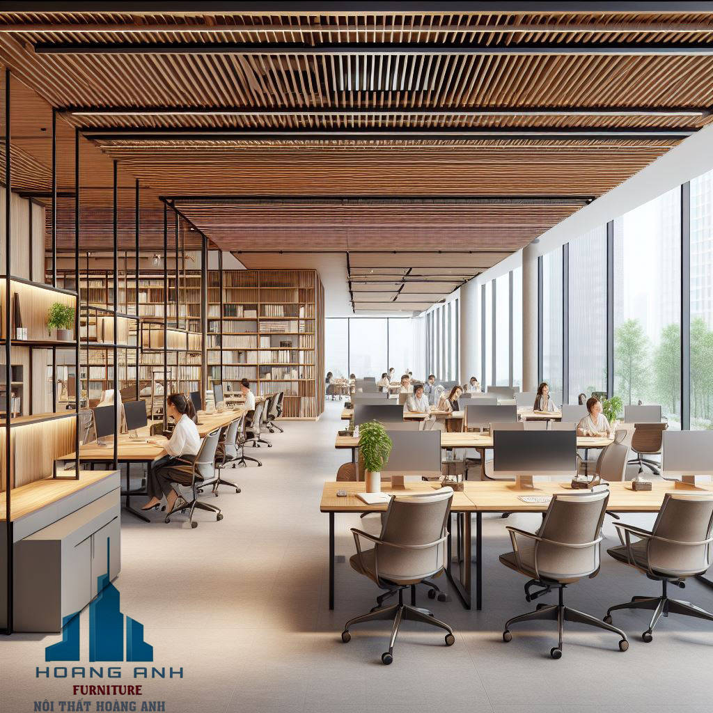 Thiết kế nội thất văn phòng làm việc công ty Thuận Phong phong cách hiện đại tại Huyện Yên Khánh - Ninh Bình
